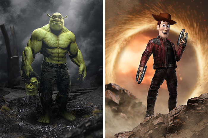 I Merge Two Characters That Have Something In Common Together (16 Pics)