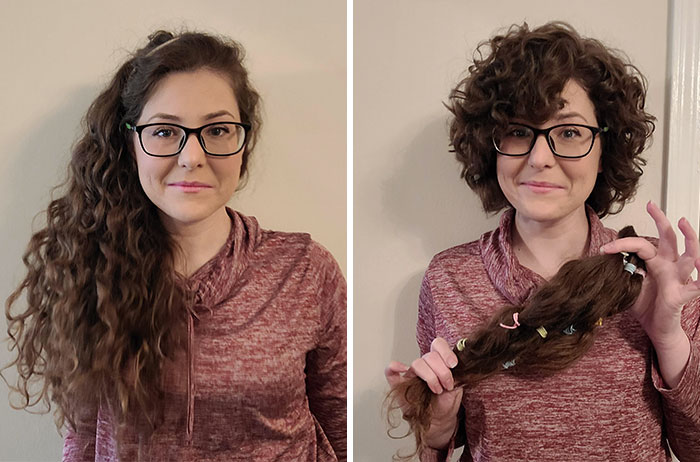 Length Was Strangling The Curls, So Went And Donated 16 Inches