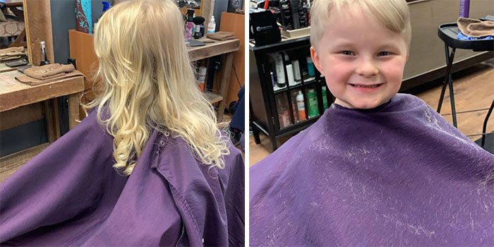 Look At All This Hair! Grew His Hair Out To Donate To Help Others In Need