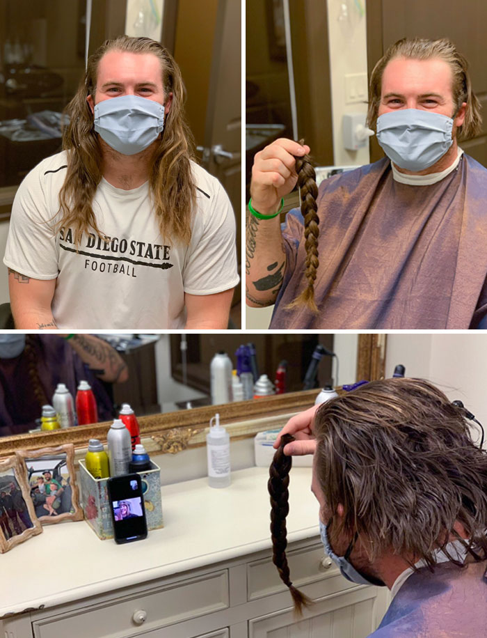 Today I Donated 18 Inches Of My Hair To Locks Love That Will Help Financially Disadvantaged Children Receive A Wig