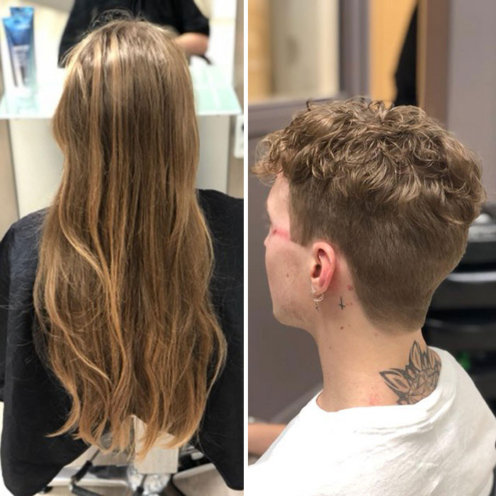 Donated All My Hair. 45-50 Cm