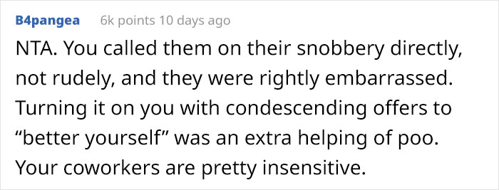 Arrogant Colleagues Call Those Who Rent In Their 30s 'Failures', So This Person Made Things Awkward By Calling Them Out