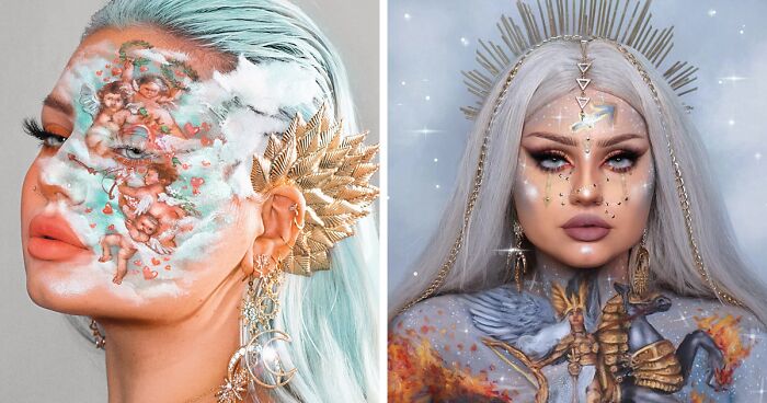 I Use Makeup To Create Art On My Face (107 Pics)