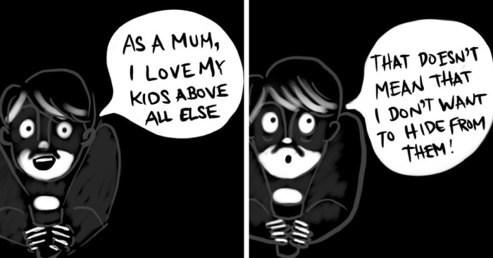 I Made 12 Parenting Comic Strips As A Tired Mom