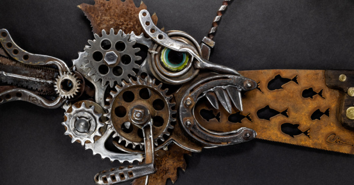 I Start With A Rusty Old Saw And Make Sawfish Art