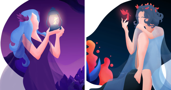 I Made These Fantasy Themed Illustrations During The Pandemic To Keep Some Optimism And Colorfulness In The Grim Reality