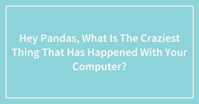 Hey Pandas, What Is The Craziest Thing That Has Happened With Your Computer? (Closed)