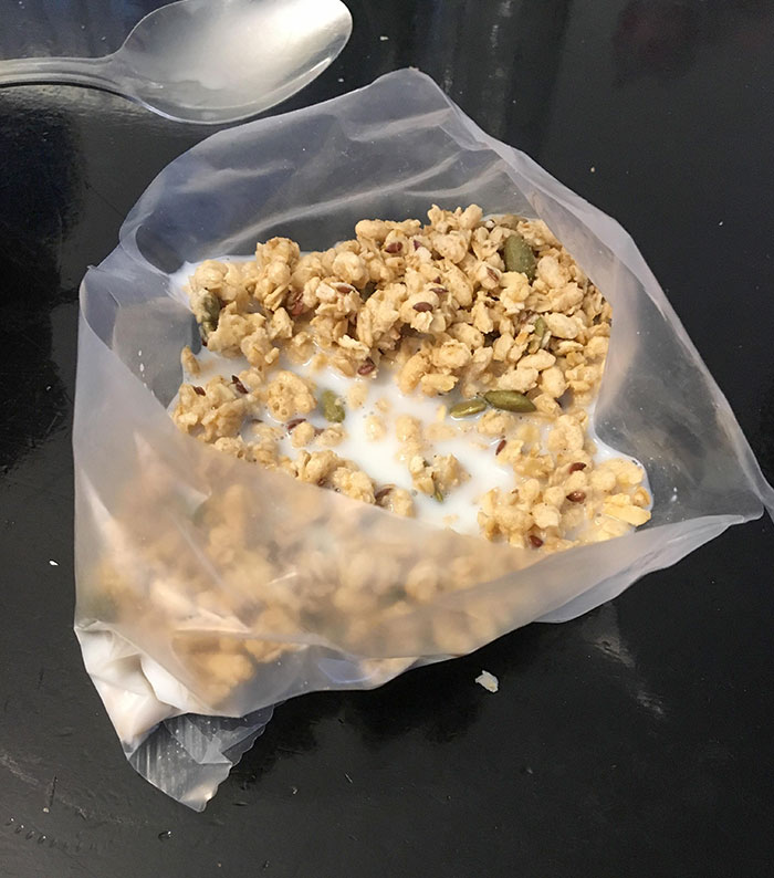 Saved Myself From Having To Wash A Bowl