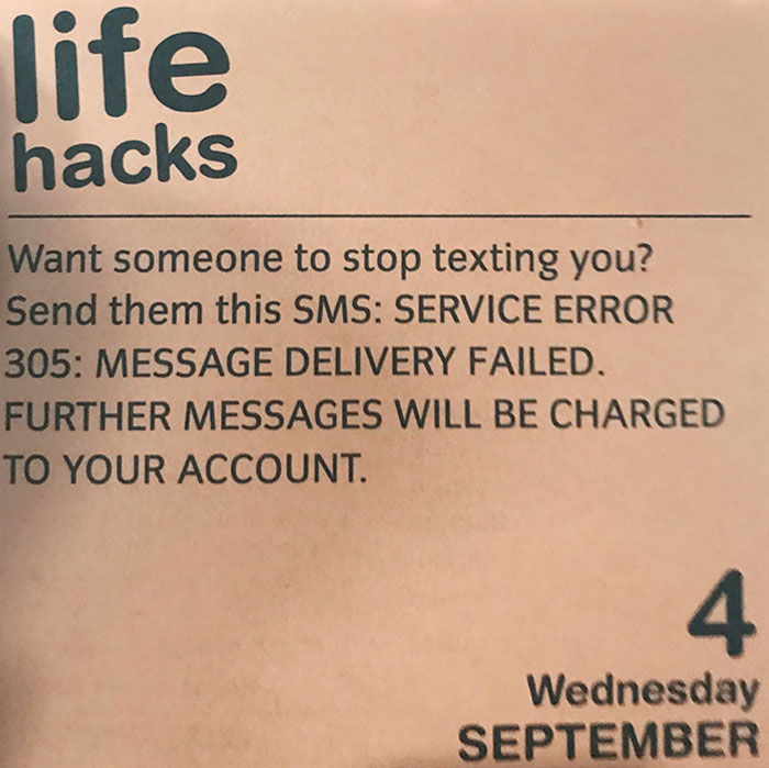 Finally A Useful “Life Hack”