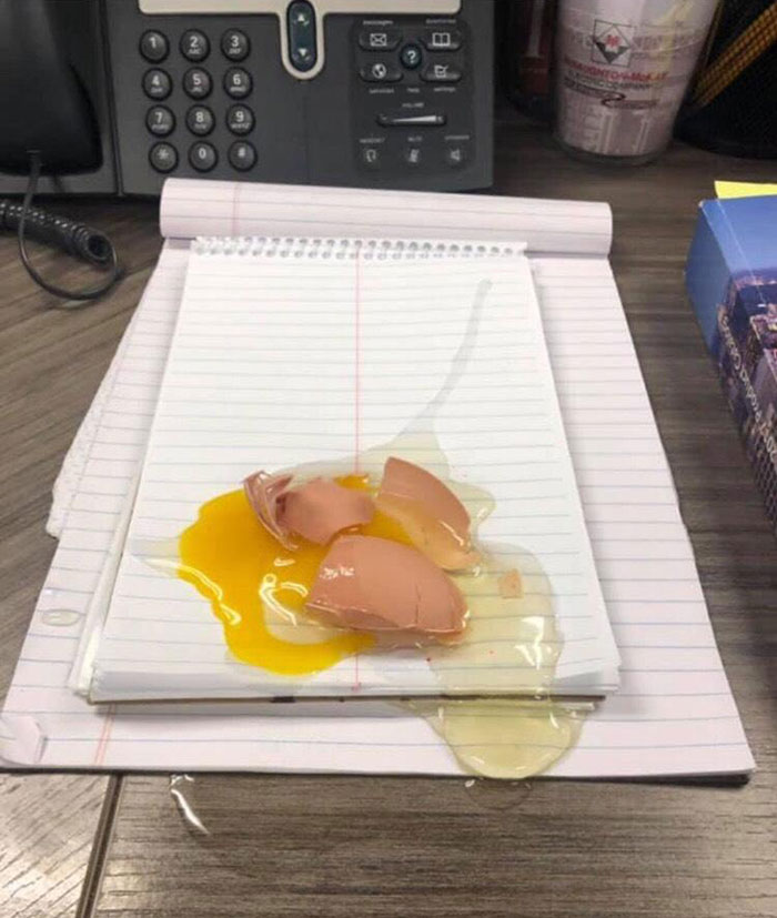 When It's Monday And Your Kid Switches Your Hard Boiled Eggs With Your Raw Eggs