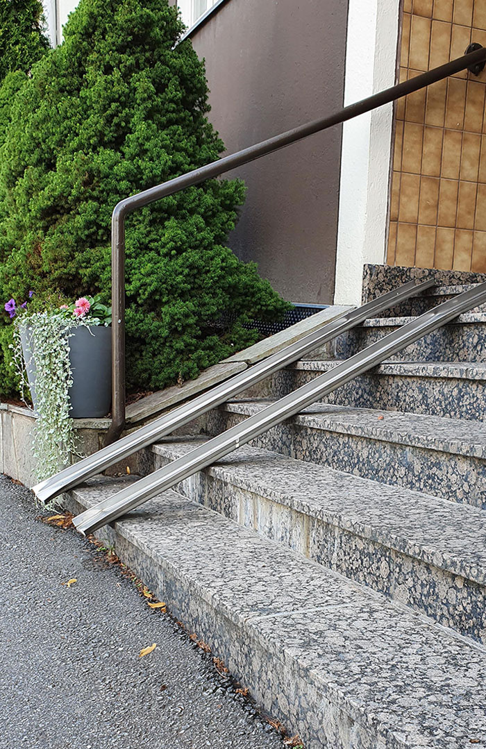 My Apartment Building. Many Old People Have Complained Cause They Have A Hard Time Getting Up The Stairs But Management Just Told Them To Go The Extra 50 Meters And Take The Elevator