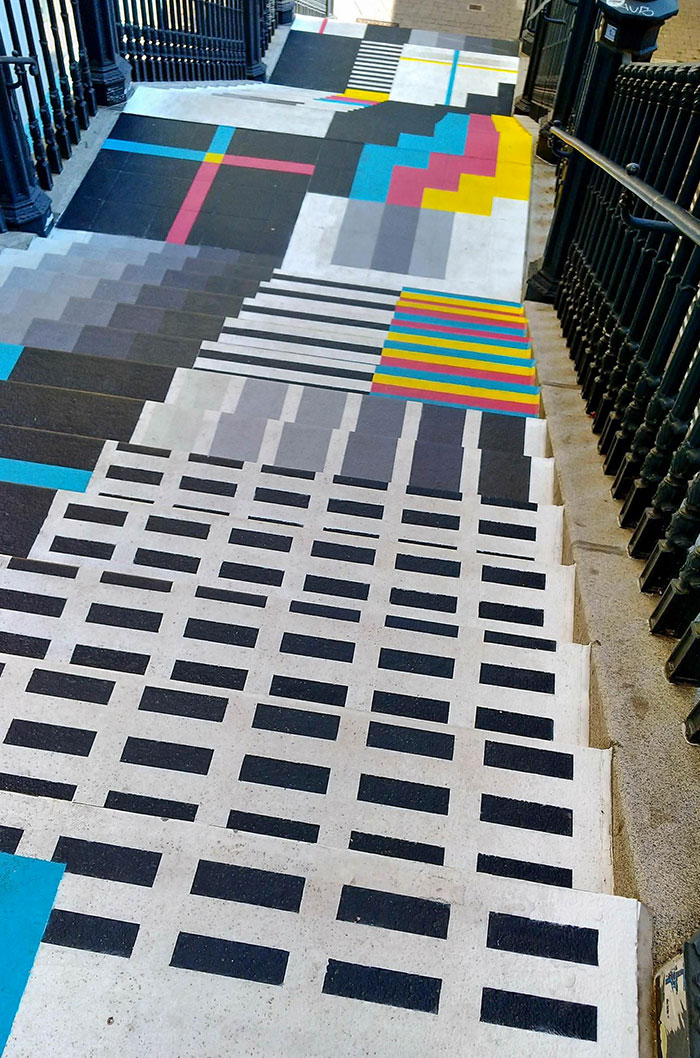 Who Needs Clearly Visible Steps On An Outdoor Starway?