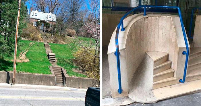 45 Fallos épicos en el diseño de escaleras que podrían descalabrarte (nuevas fotos)