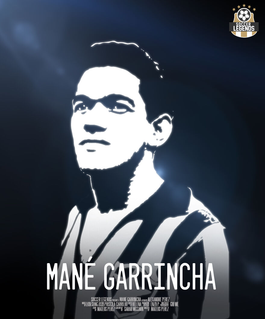 I Created 40 Posters For Legendary Soccer Players