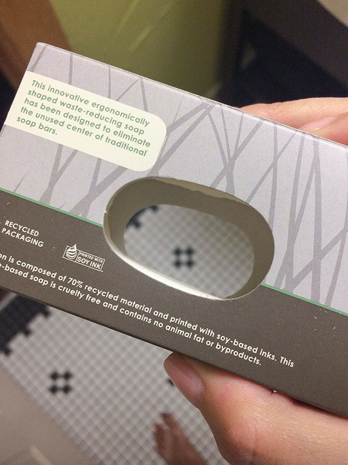 My Hotel Soap Has A Hole In It