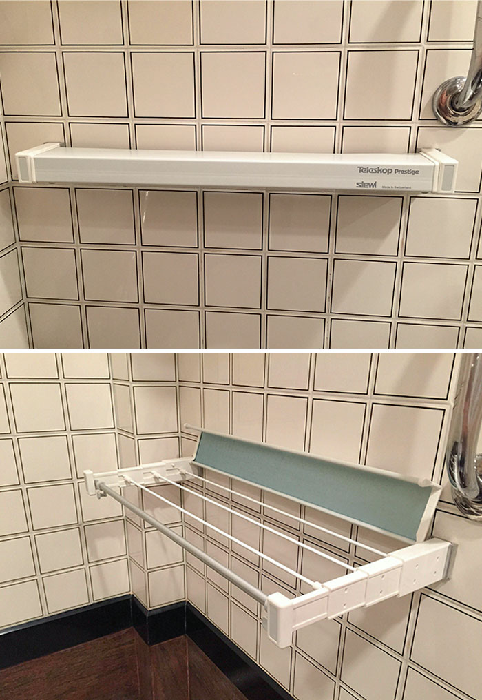 Found This Very Efficient And Sturdy Made In Switzerland Clothes Dryer In My Hotel Room