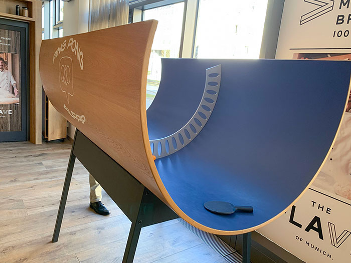 This Ping Pong Halfpipe I Saw At A Hotel In Munich