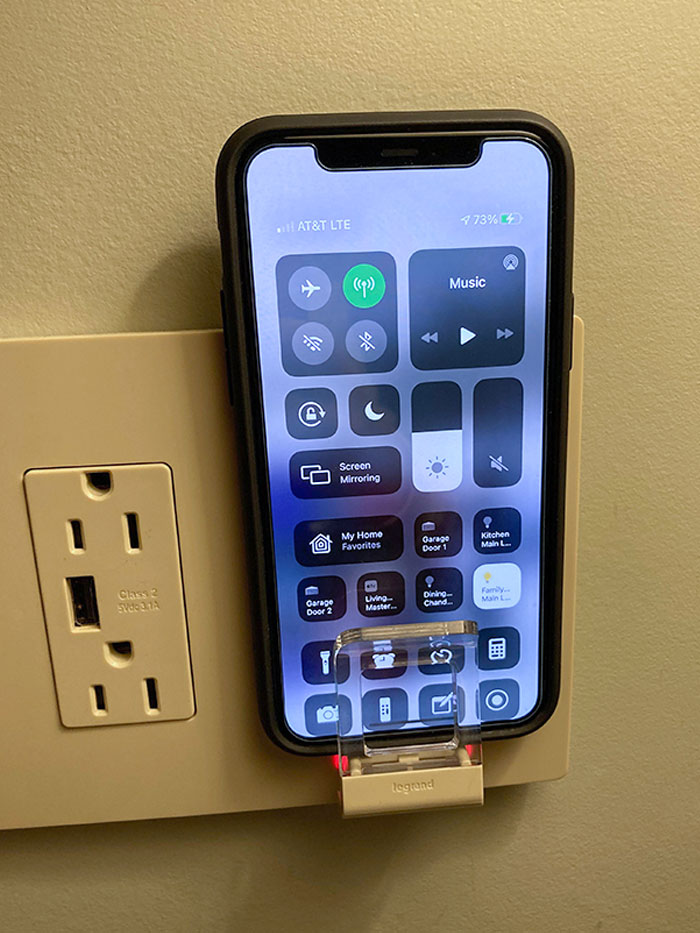 This Hotel That I'm Staying At Has A Wall Mounted Wireless Charger