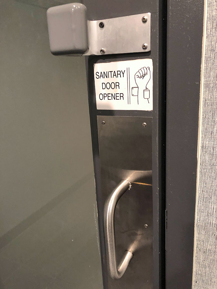 The Way You Can Open This Public Bathroom Door