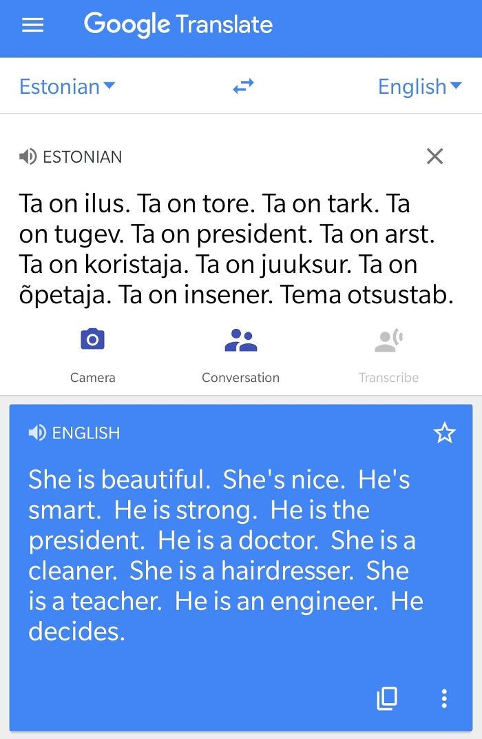 People Tested How Google Translates From Gender Neutral Languages And Shared The "Sexist" Results People Tested How Google Translates From Gender Neutral Languages And Shared The "Sexist" Results