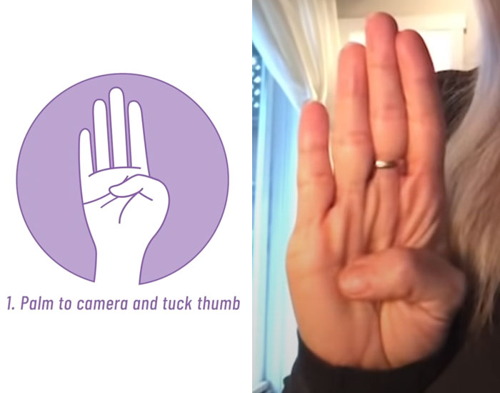 People Are Spreading Awareness About A Recently Created Hand Signal That Can Be Used To Indicate To Others You’re Under Threat