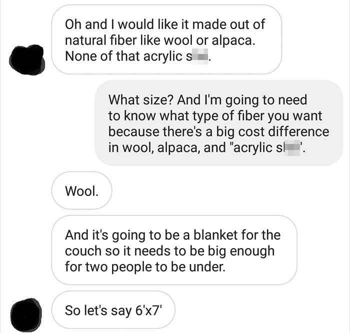 Person Shares How She Shut Down This Annoying Choosing Beggar Who Wanted To Pay $15 For A $400 Blanket