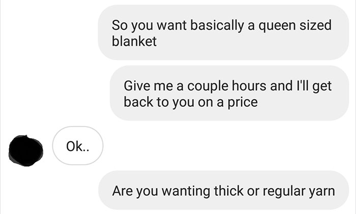 Person Shares How She Shut Down This Annoying Choosing Beggar Who Wanted To Pay $15 For A $400 Blanket Person Shares How She Shut Down This Annoying Choosing Beggar Who Wanted To Pay $15 For A $400 Blanket