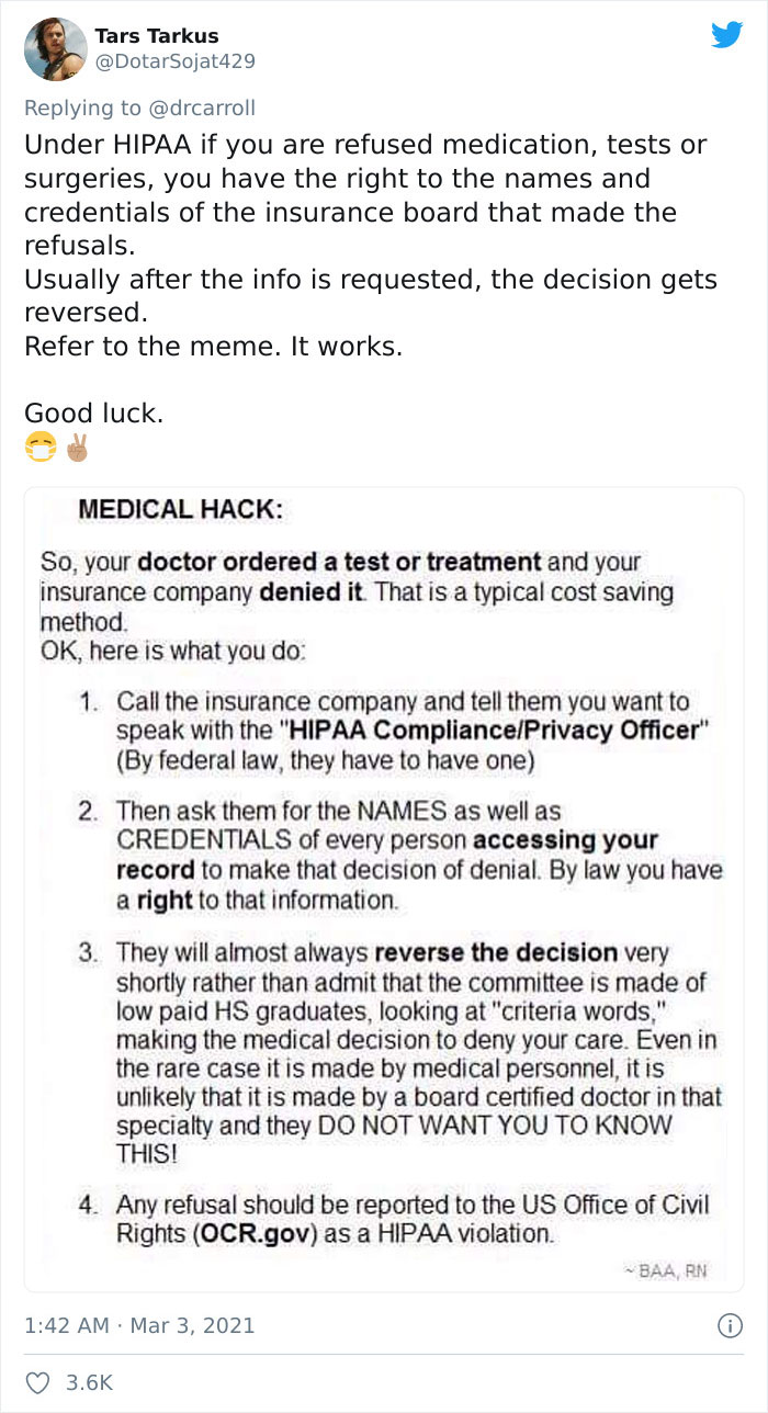 US Doctor Shares How US Health Insurance Companies Shamelessly Screw People Over US Doctor Shares How US Health Insurance Companies Shamelessly Screw People Over
