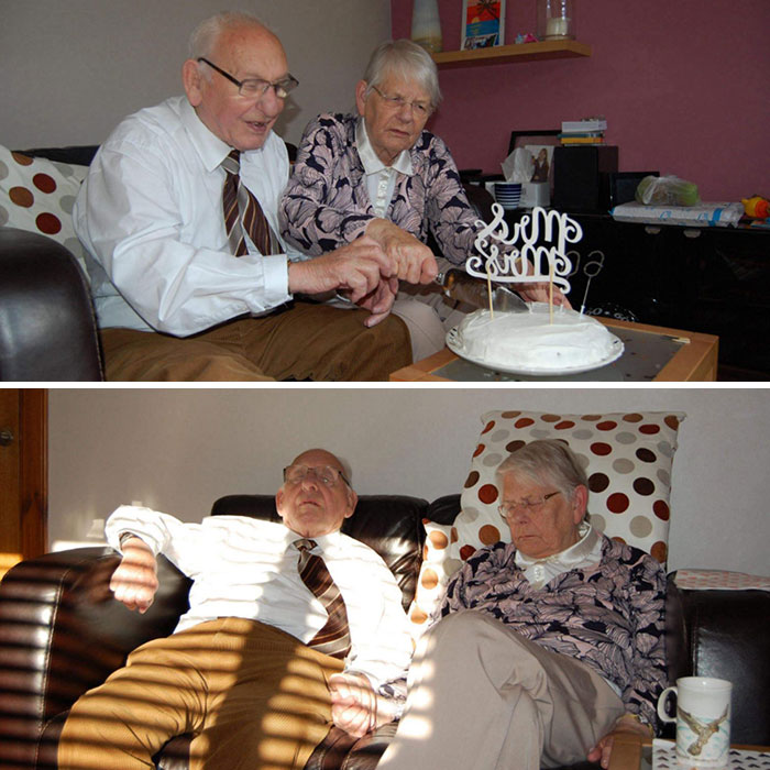 My Grandparents Celebrated Their Diamond Anniversary A Couple Of Weeks Ago. They Partied So Hard, They Fell Asleep In A Sunbeam