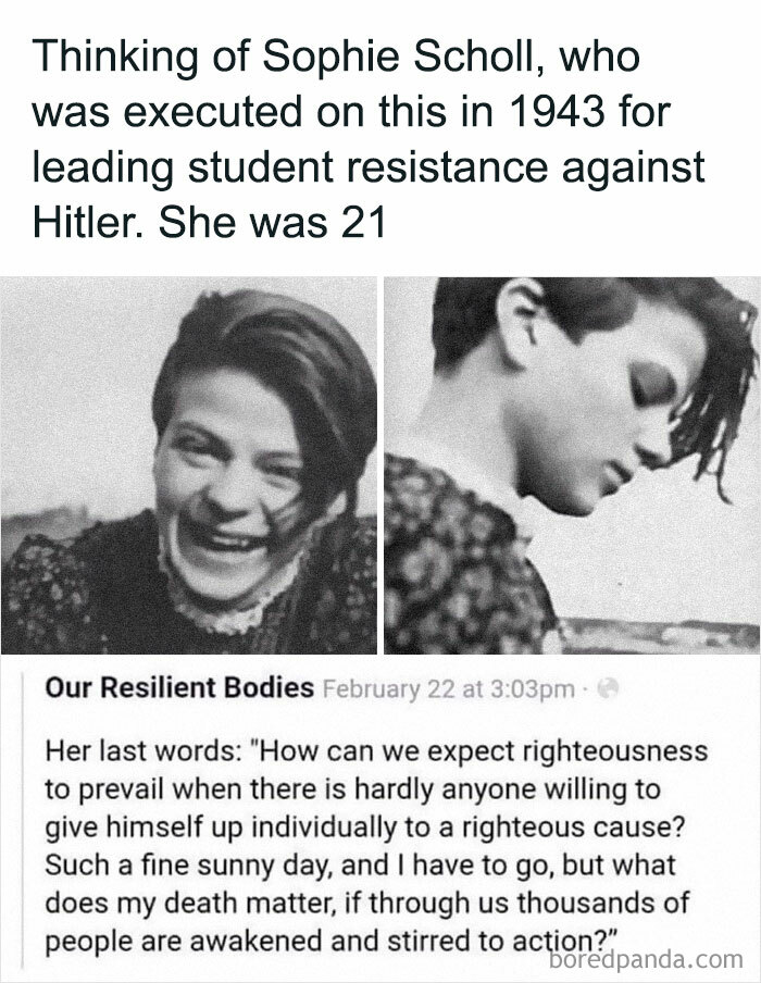 On This Day In 1943. Give Yourself To A Cause