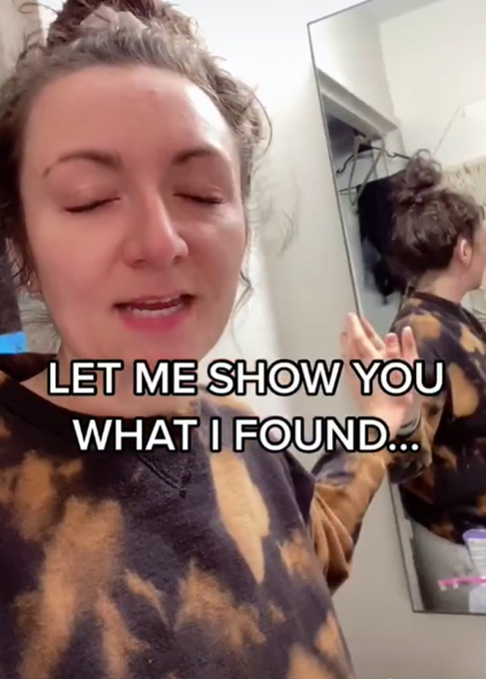 Woman Discovers A Hole Behind Her Bathroom Mirror - Decides To Go In And Finds An Entire Apartment Woman Discovers A Hole Behind Her Bathroom Mirror - Decides To Go In And Finds An Entire Apartment