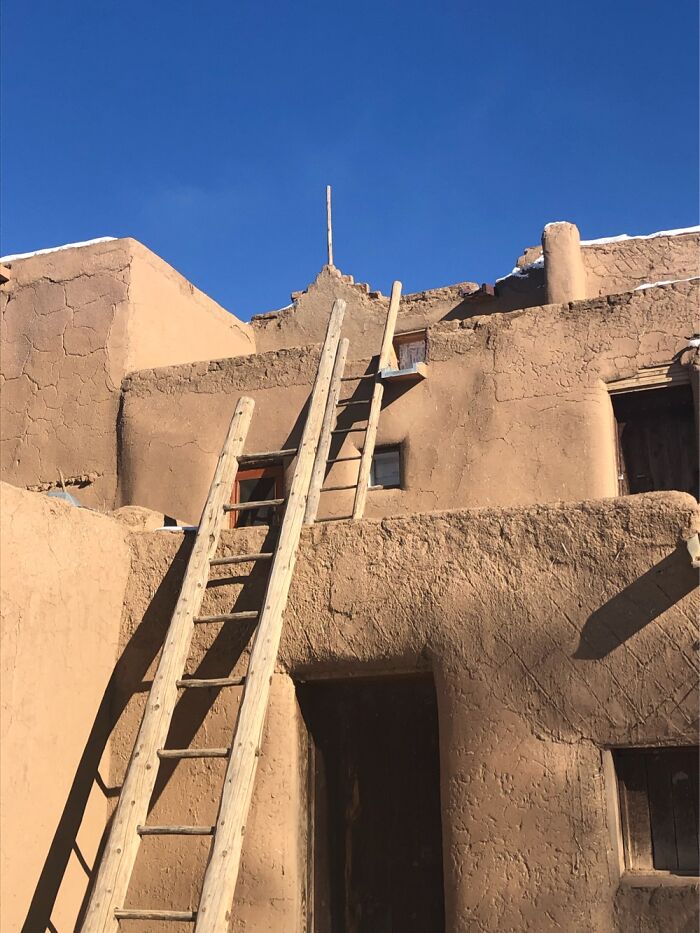 Iconic Taos Pueblo, Nm