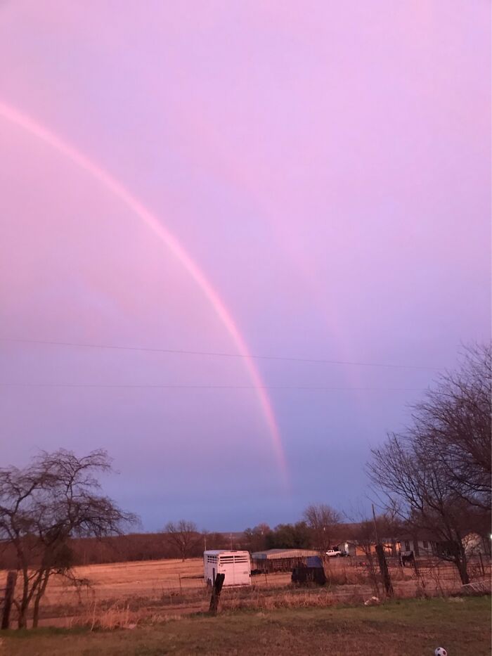 Beautiful Country Rainbow In Texas