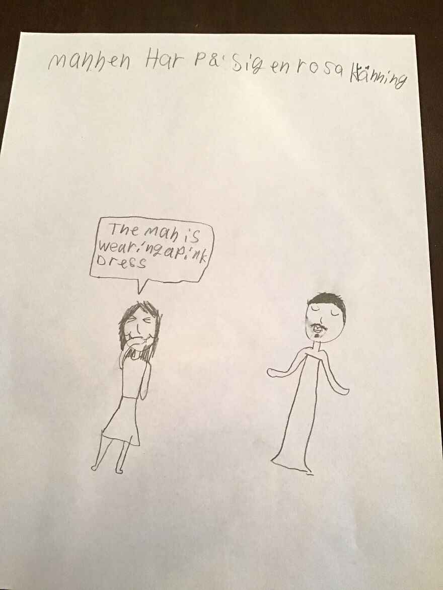 I Draw The Weirdest Sentences I Get On Duolingo