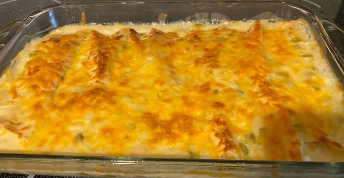 Sour Cream Chicken Enchiladas