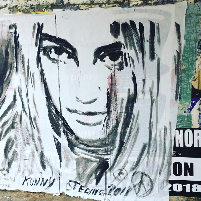 Street Art By Konny In The Les Halles Area Of Paris