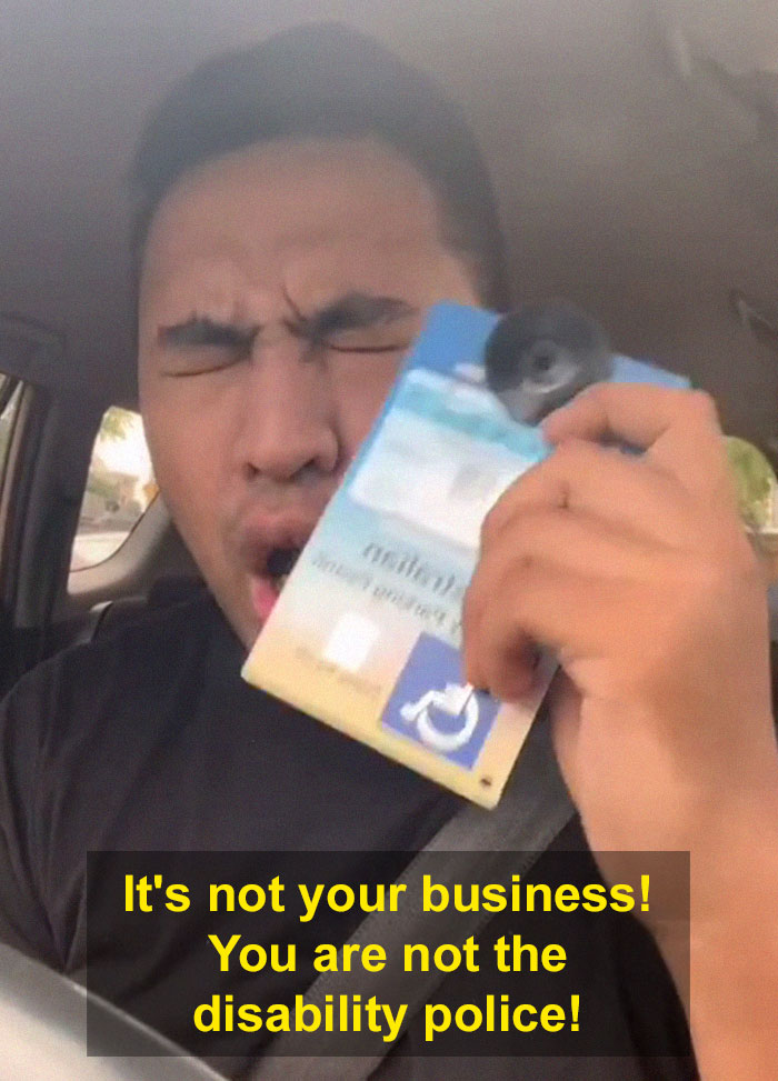 Guy With One Leg Gets Questioned About Parking In A Handicapped Spot, So He Then Confronts The 'Karen'