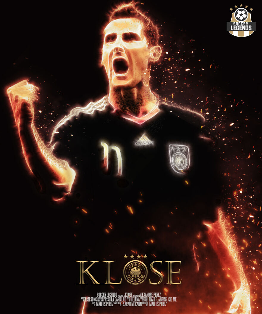 I Created 40 Posters For Legendary Soccer Players