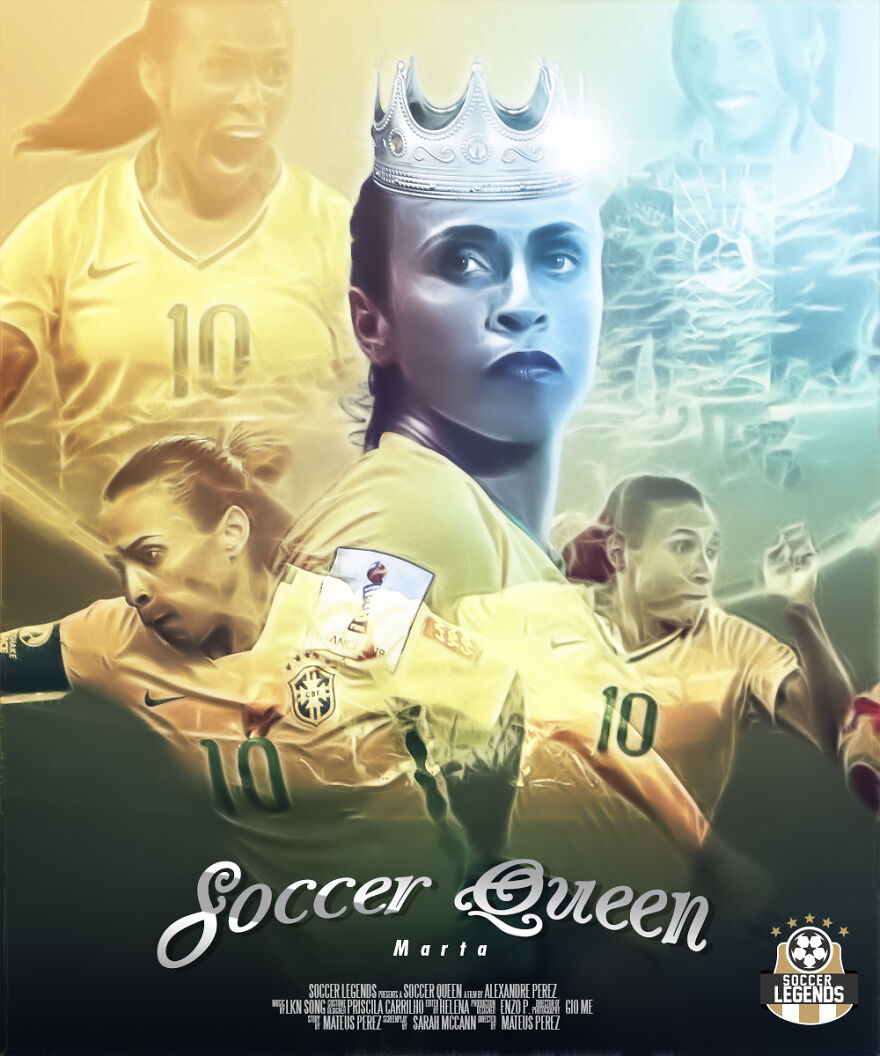 I Created 40 Posters For Legendary Soccer Players