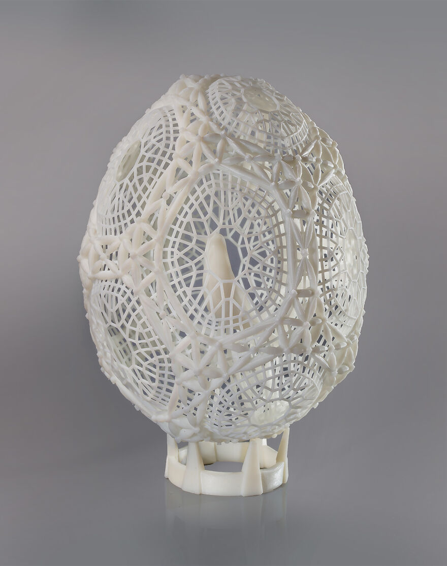 Easter Egg "Cardellino" White