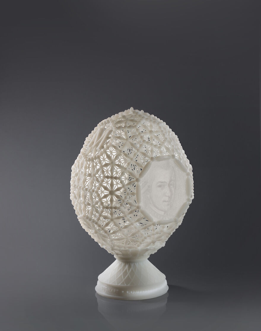 Easter Egg "Composers" With Light Inside "Mozart & Beethoven"