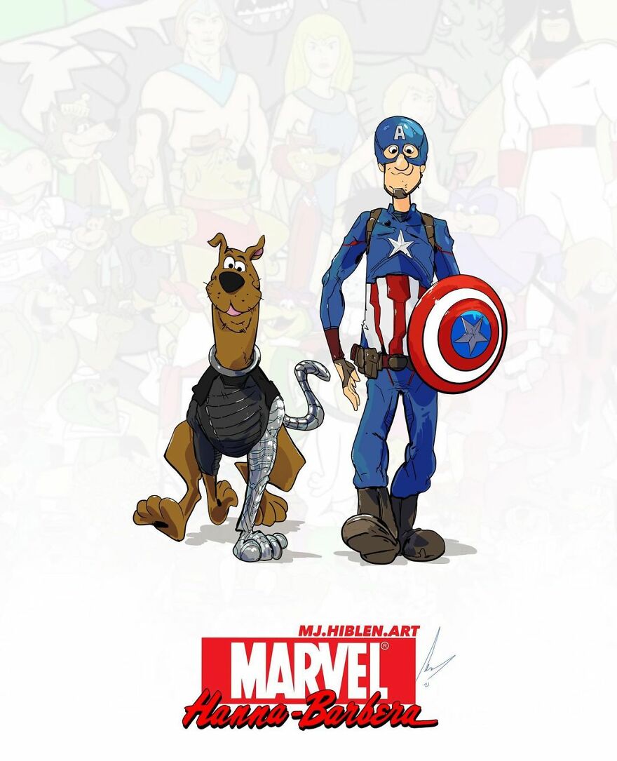 Scooby And Shaggy As Winter Soldier And Captain America