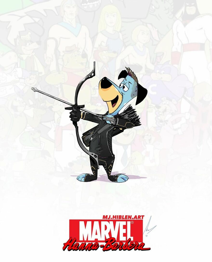 Huckleberry Hound As Hawkeye