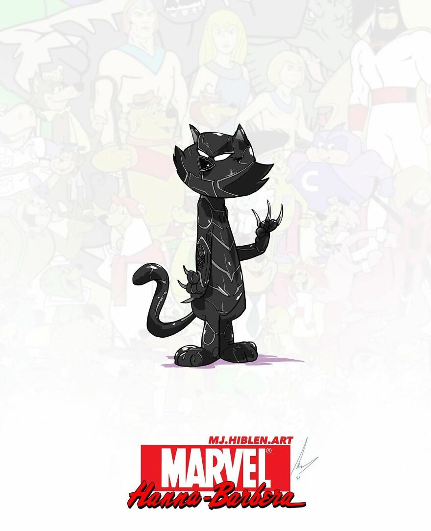 Top Cat As Black Panther