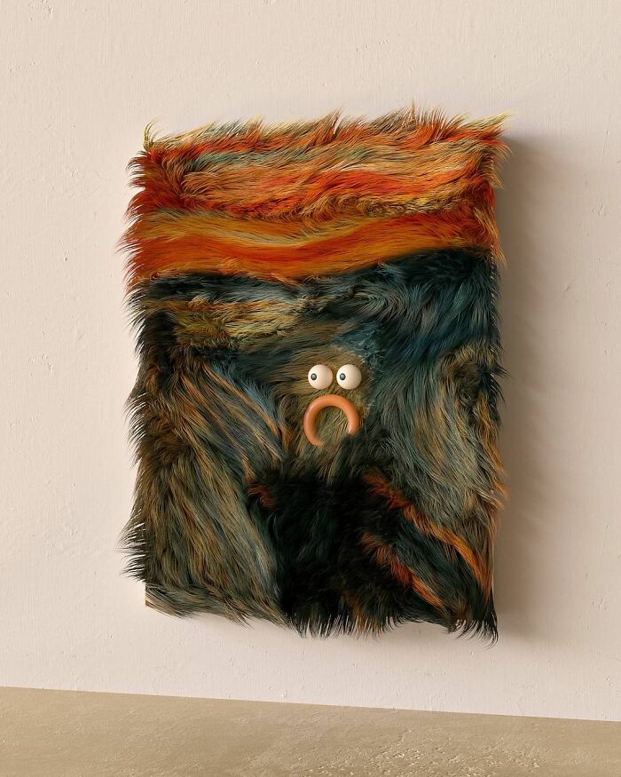 Artist Transforms Famous Paintings Into Realistic 3D Furry Artworks Artist Transforms Famous Paintings Into Realistic 3D Furry Artworks
