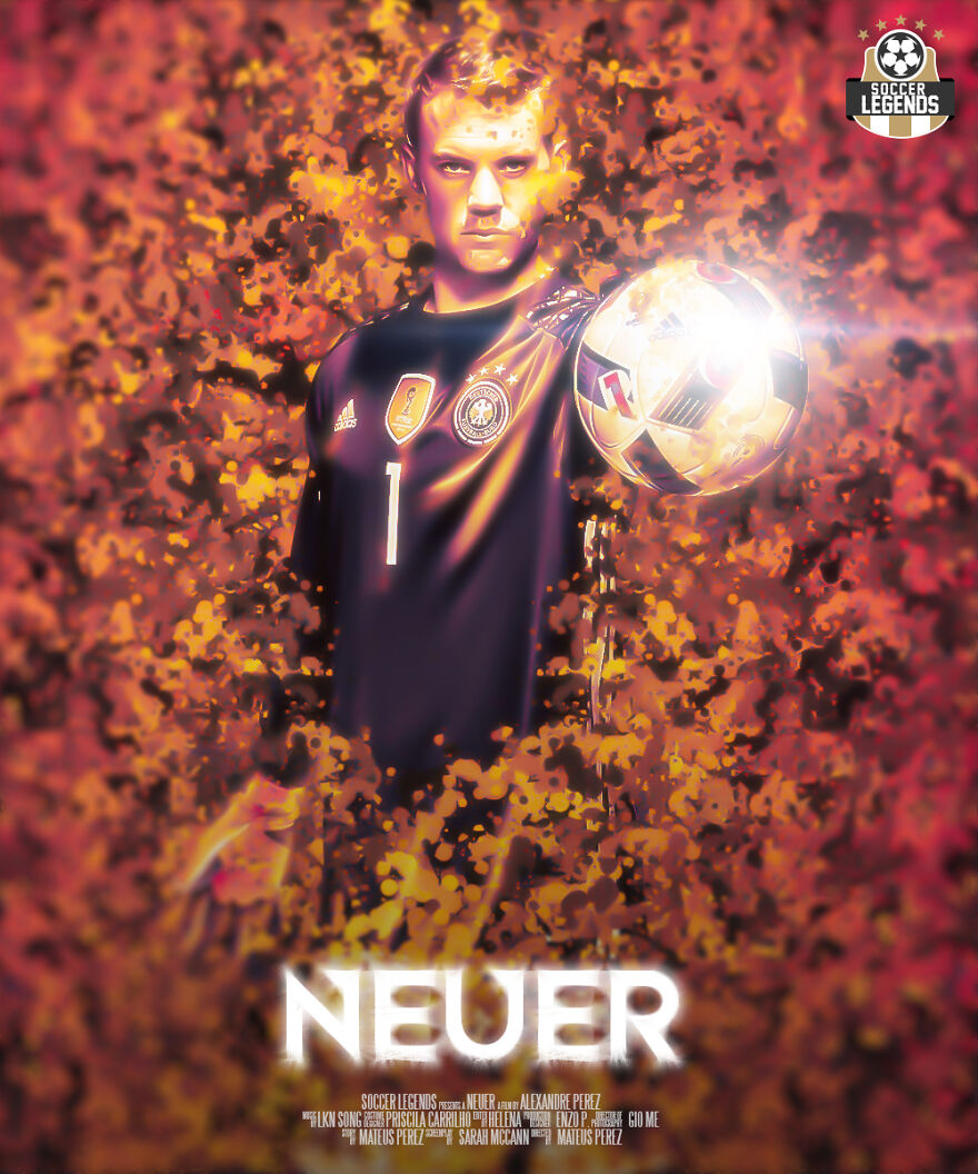 I Created 40 Posters For Legendary Soccer Players