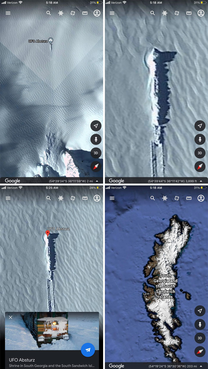 So, I Found This Thing On Google Maps, It’s A Very Strange Feature That I Can’t Find Anything But Conflicting Info About Online. Google Maps Says It’s A Train But How??? Why?!!! Does Anyone Have Any Solid Facts About What This Is?