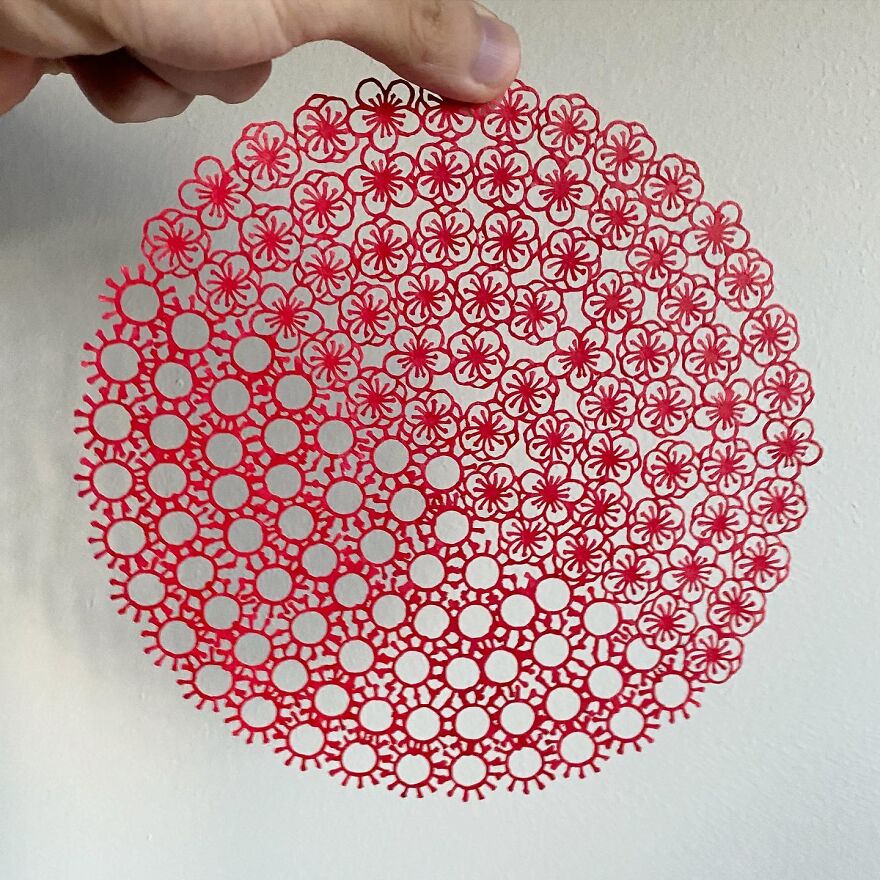 Artist Hand Cut This With Scissors