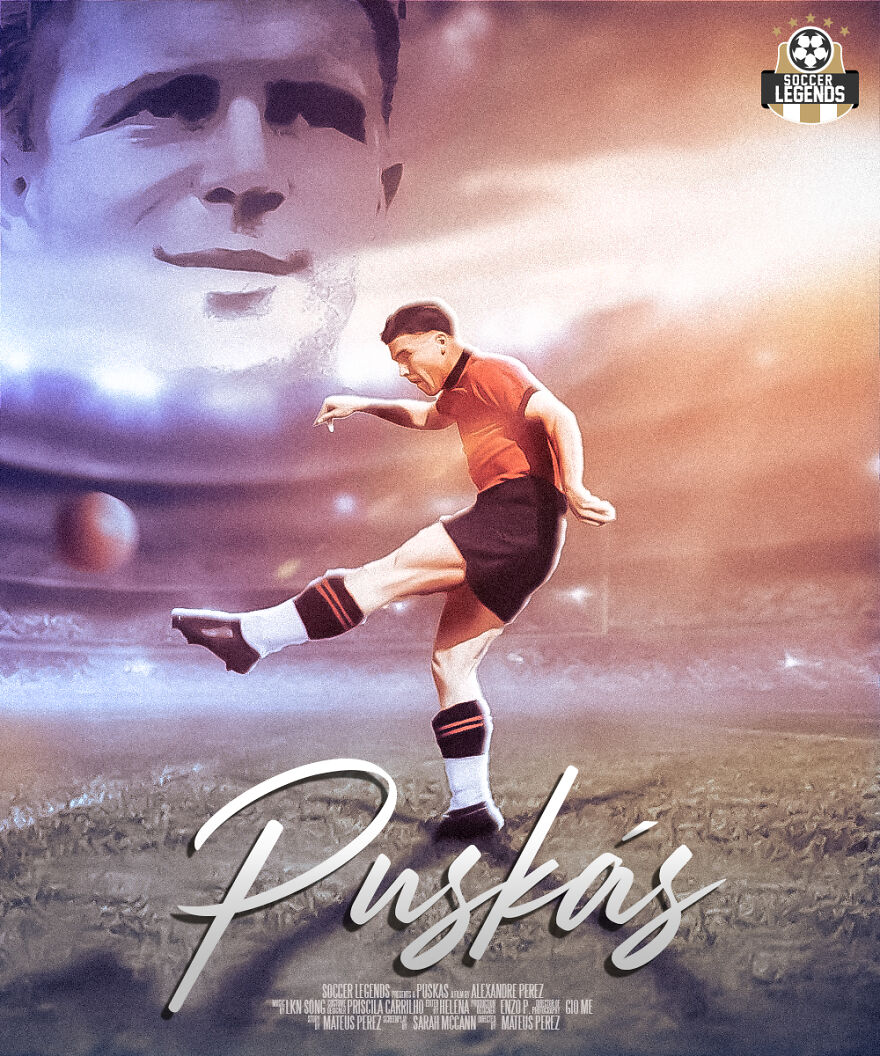I Created 40 Posters For Legendary Soccer Players