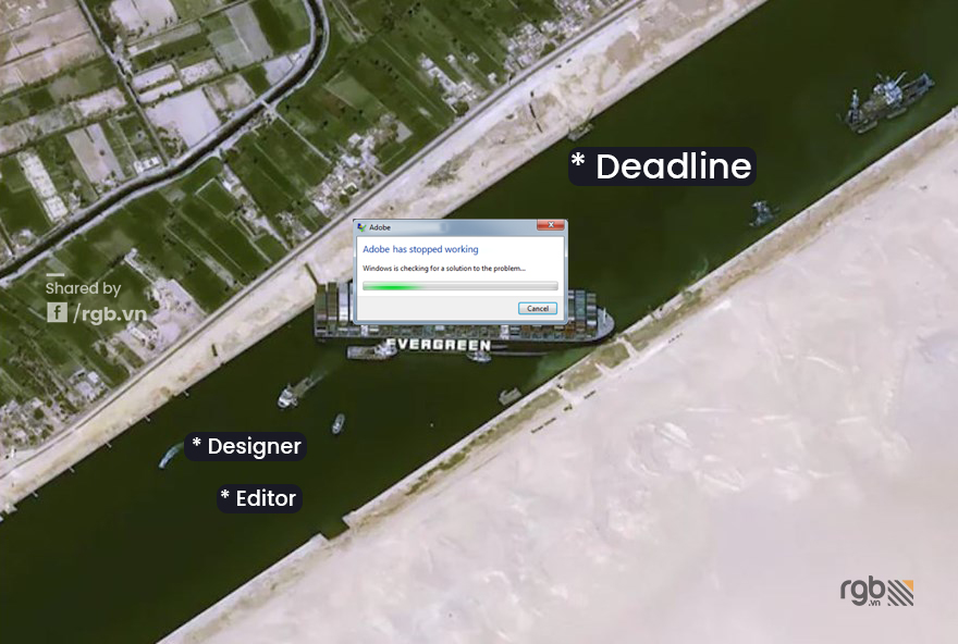 Huge Container Ship Stuck In Suez Canel Inspired Us To Make Memes About Our Agency Life